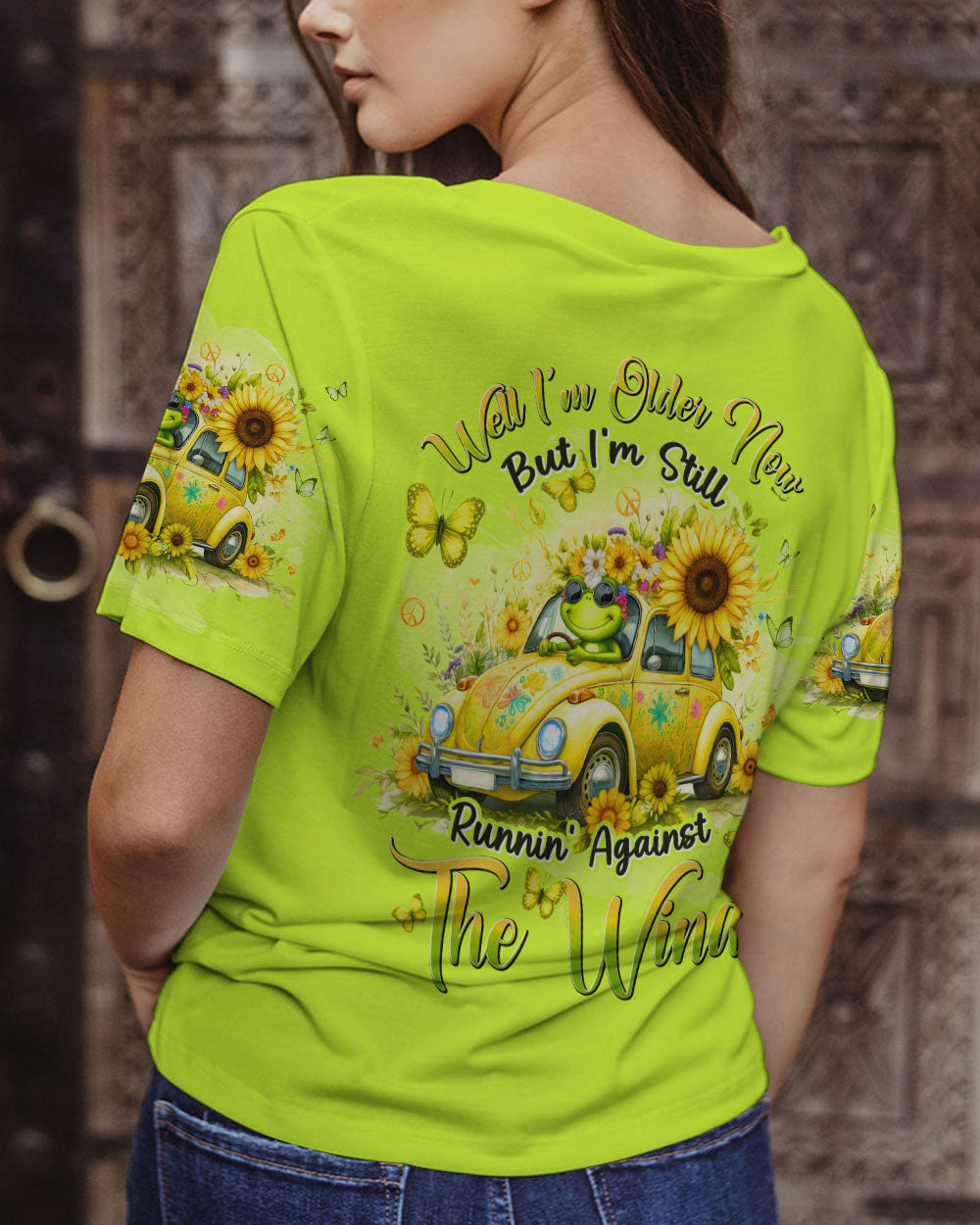 RUNNING AGAINST THE WIND FROG ALL OVER PRINT - TYHI0305243