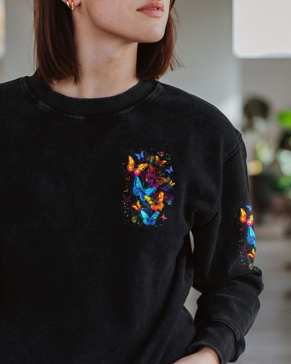 I LISTENED TO MY BUTTERFLIES ALL OVER PRINT - YHDU1202254