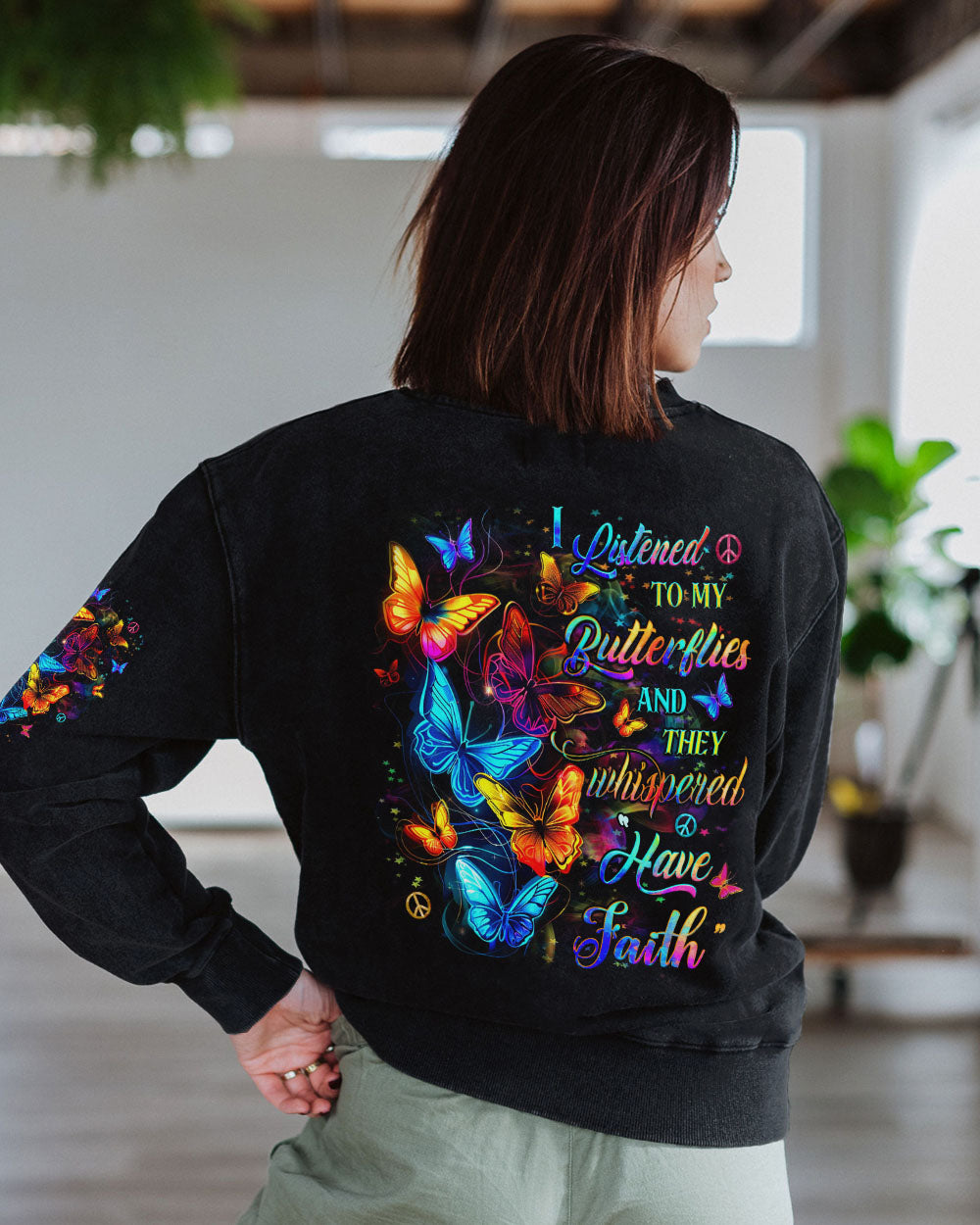 I LISTENED TO MY BUTTERFLIES ALL OVER PRINT - YHDU1202254