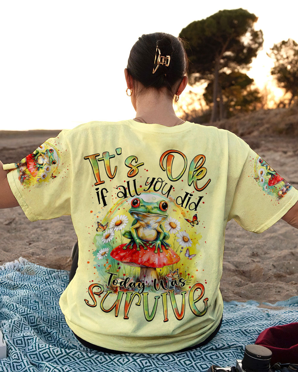 TODAY WAS SURVIVE FROG TIE DYE ALL OVER PRINT - TYTM0603241