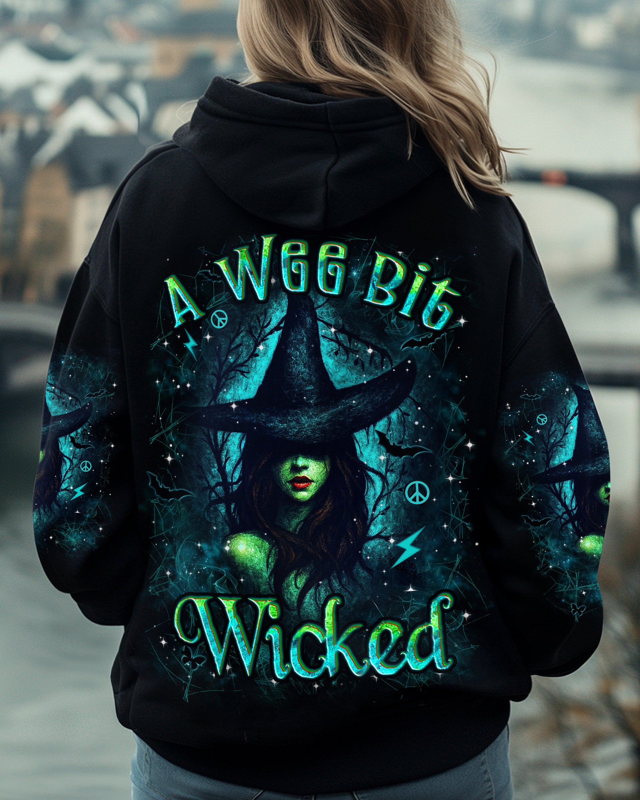A WEE BIT WICKED HALLOWEEN ALL OVER PRINT - YHHN1108254