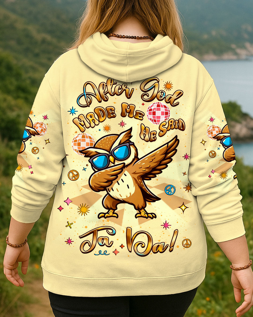 AFTER GOD MADE ME HE SAID OWL ALL OVER PRINT - YHLT0508253