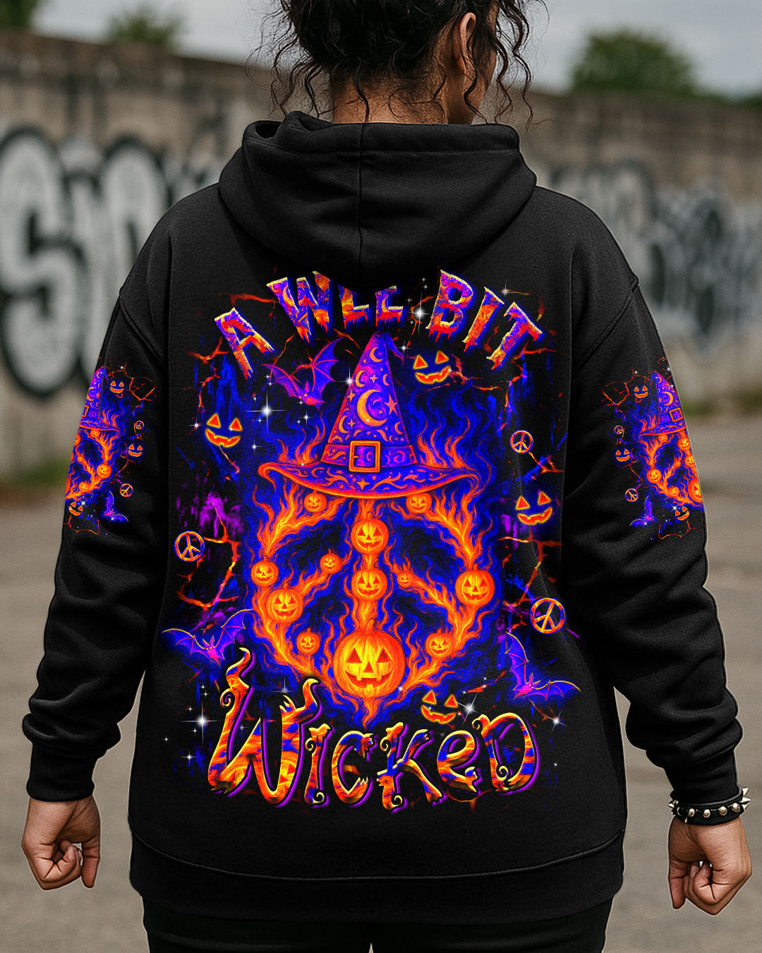 A WEE BIT WICKED HALLOWEEN ALL OVER PRINT - YHDU0207252