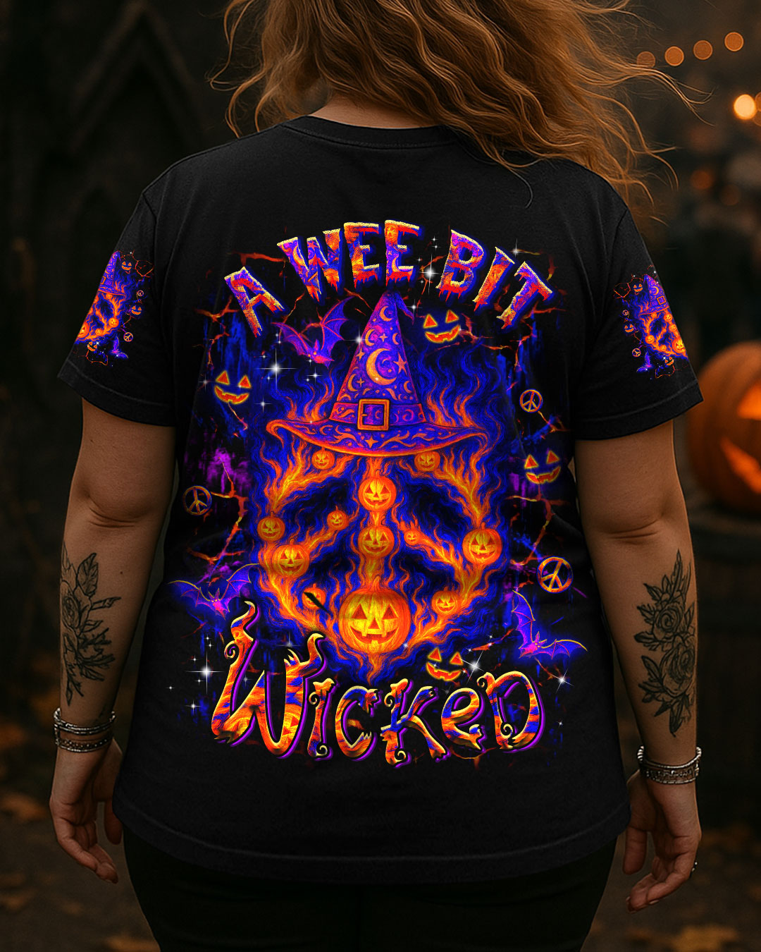A WEE BIT WICKED HALLOWEEN ALL OVER PRINT - YHDU0207252