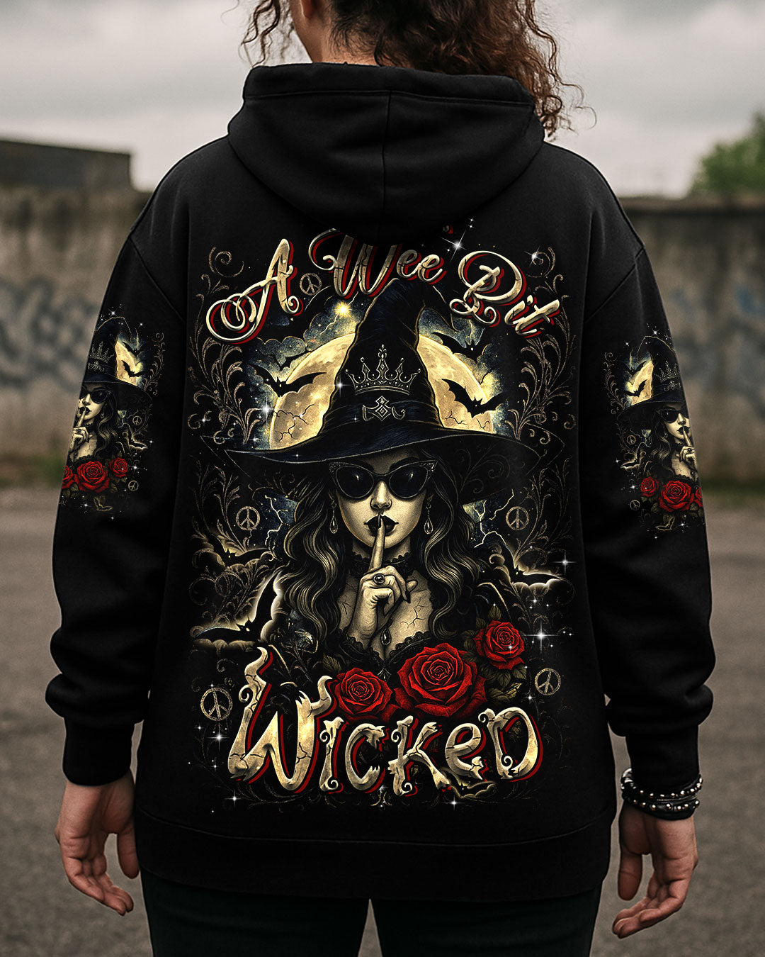 A WEE BIT WICKED HALLOWEEN ALL OVER PRINT - YHDU2706251