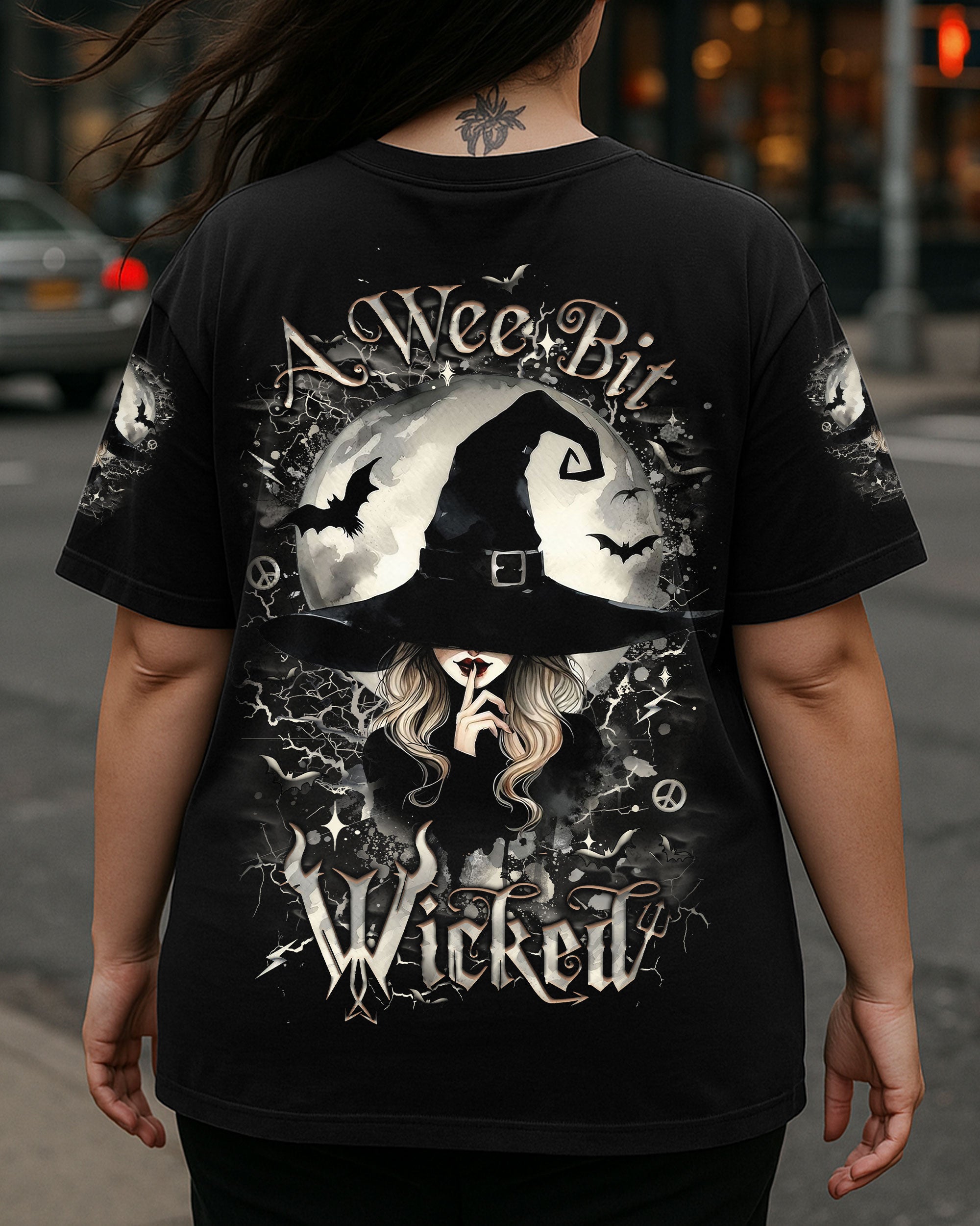 A WEE BIT WICKED HALLOWEEN ALL OVER PRINT - YHLT2506253