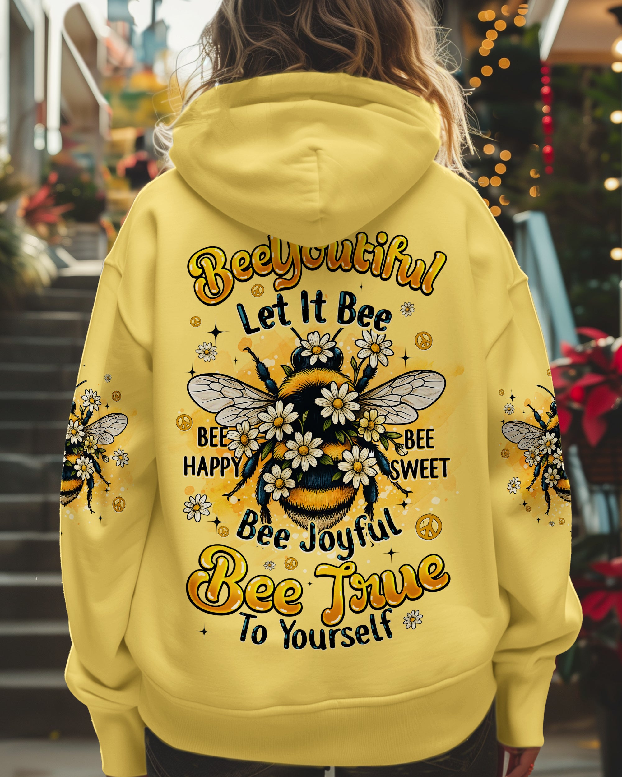 BEE TRUE TO YOURSELF ALL OVER PRINT - TYQY1806258
