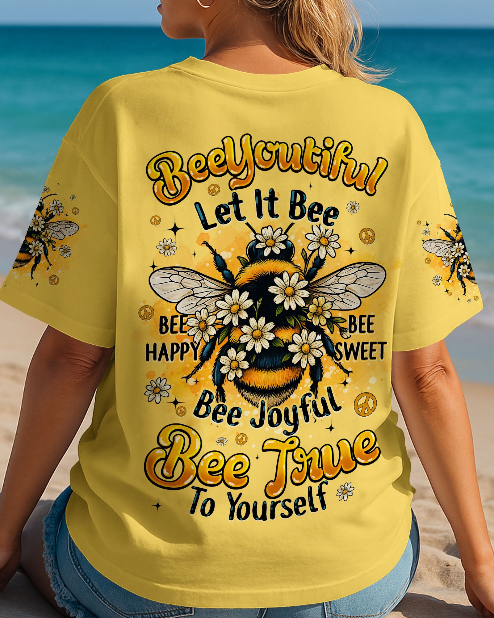 BEE TRUE TO YOURSELF ALL OVER PRINT - TYQY1806258