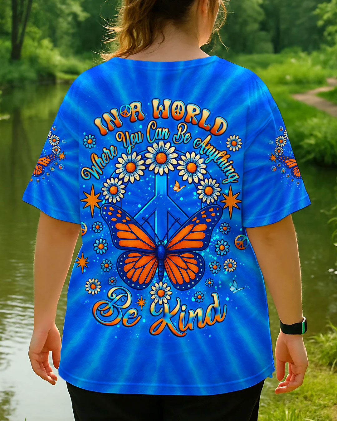 BE KIND TIE DYE ALL OVER PRINT - YHLT1706252