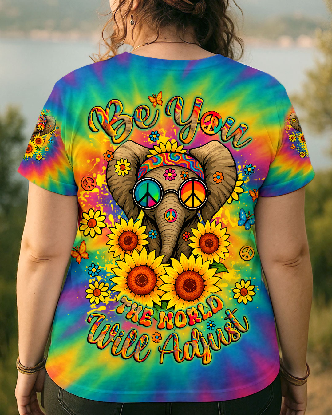 BE YOU THE WORLD WILL ADJUST ALL OVER PRINT - YHLT2905251