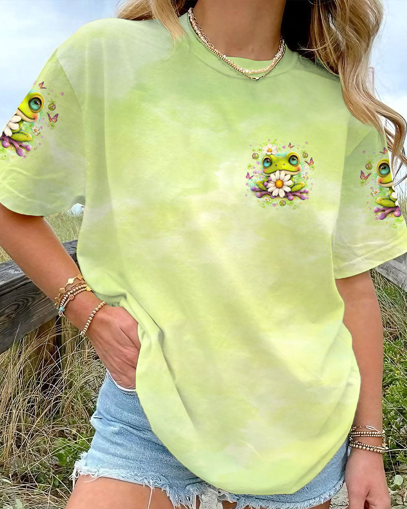 BE YOU THE WORLD WILL ADJUST FROG ALL OVER PRINT - YHLT1007252