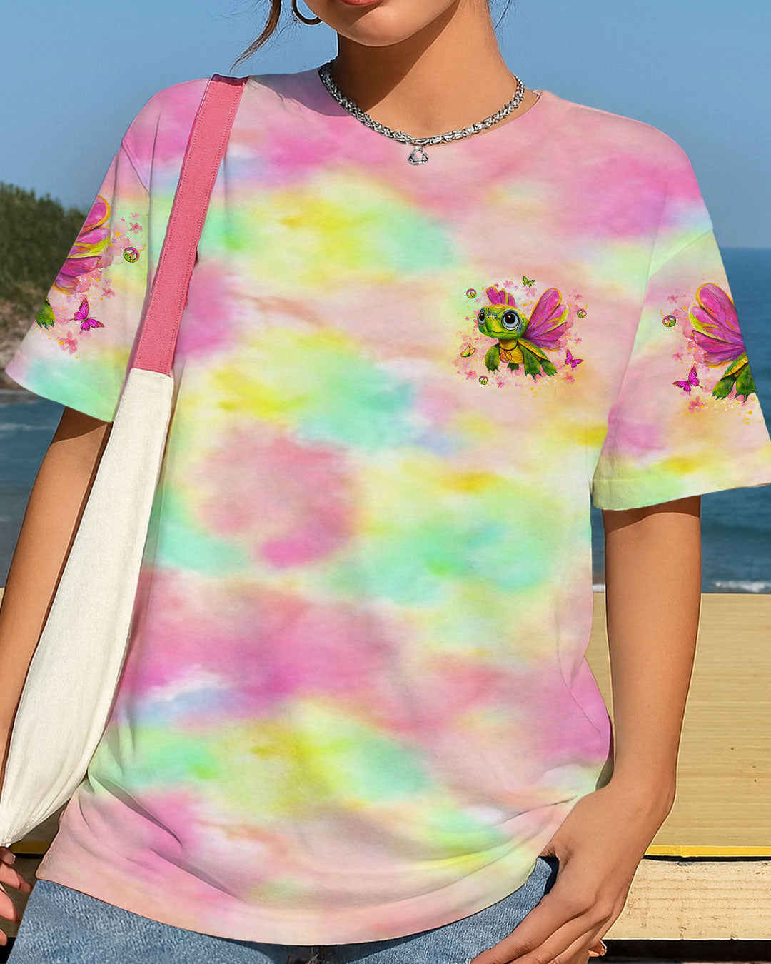 BE YOU THE WORLD WILL ADJUST TURTLE ALL OVER PRINT - YHLT1108254