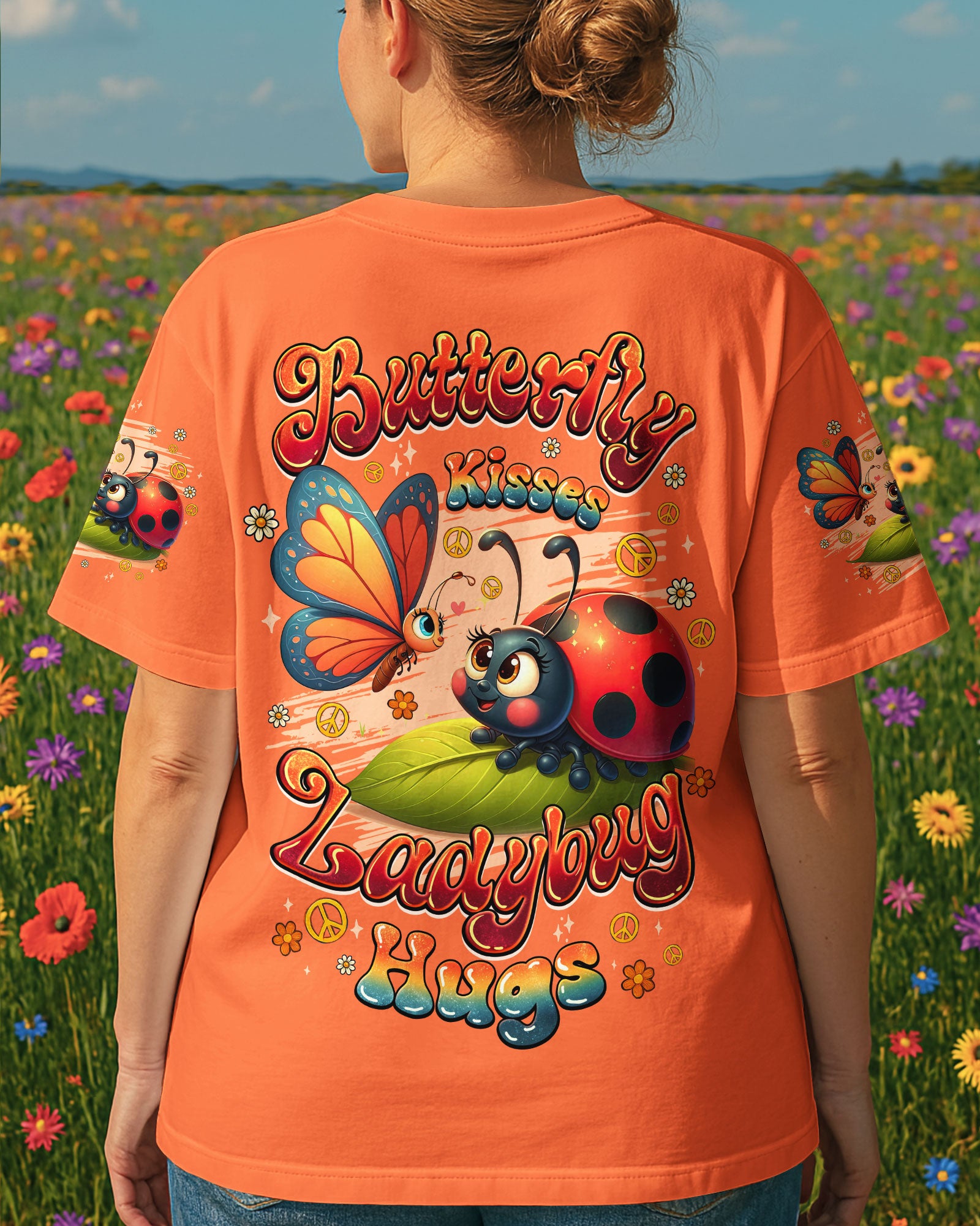 BUTTERFLY KISSES AND LADYBUG HUGS ALL OVER PRINT - TYQY0907253