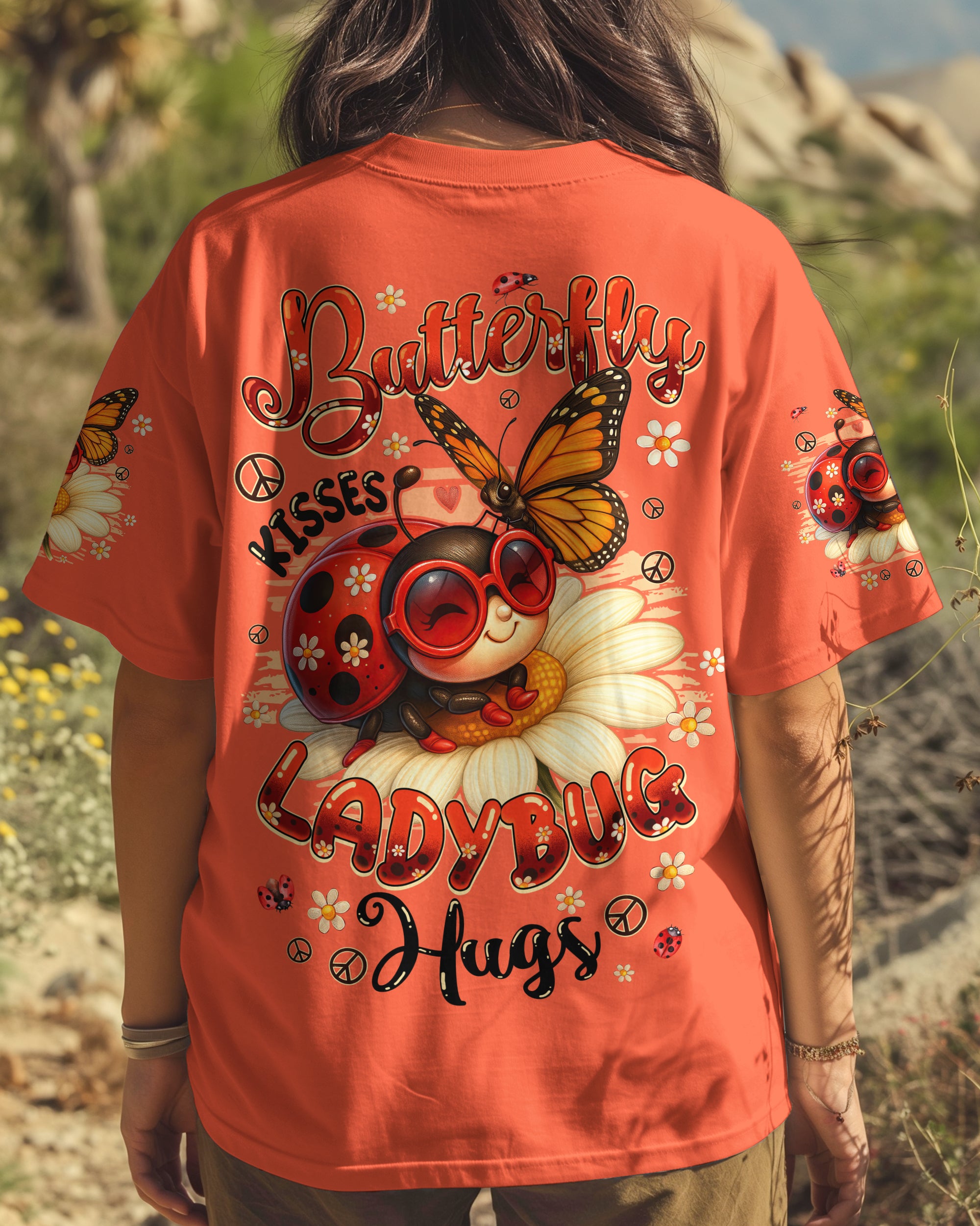BUTTERFLY KISSES LADYBUG HUGS ALL OVER PRINT - TYQY1906253