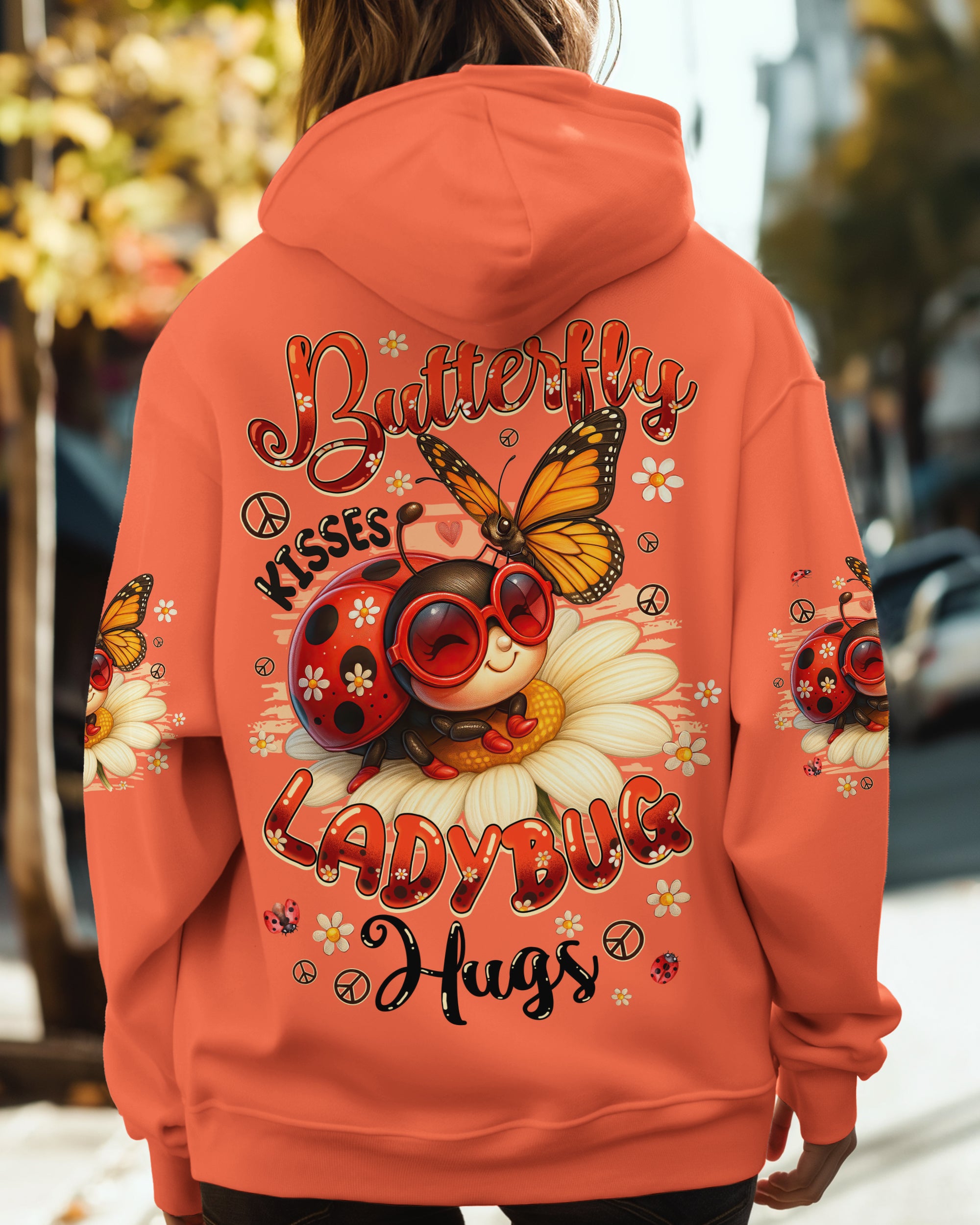 BUTTERFLY KISSES LADYBUG HUGS ALL OVER PRINT - TYQY1906253