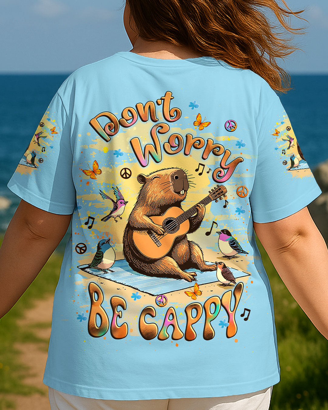 DON'T WORRY BE CAPPY ALL OVER PRINT - YHLT2306251