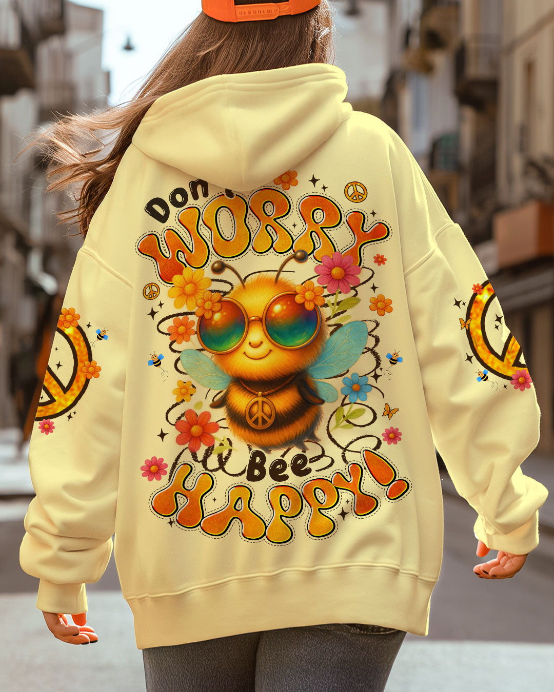 DON'T WORRY BEE HAPPY ALL OVER PRINT - TYTM0406254