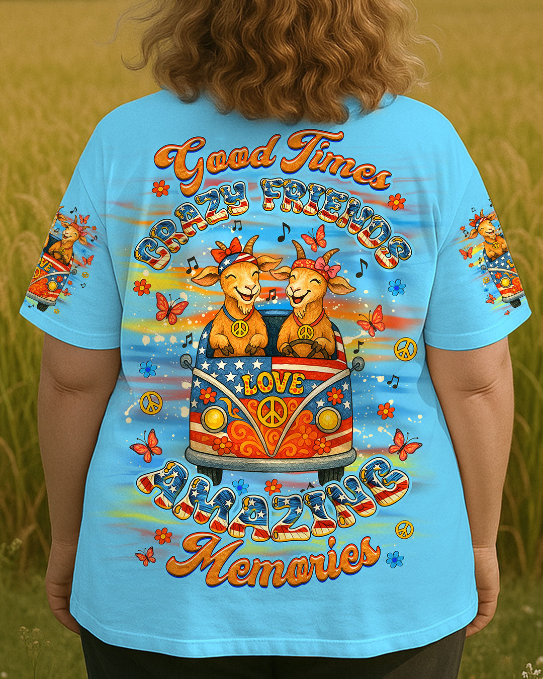 GOOD TIMES CRAZY FRIEND GOAT ALL OVER PRINT - YHDU2605252