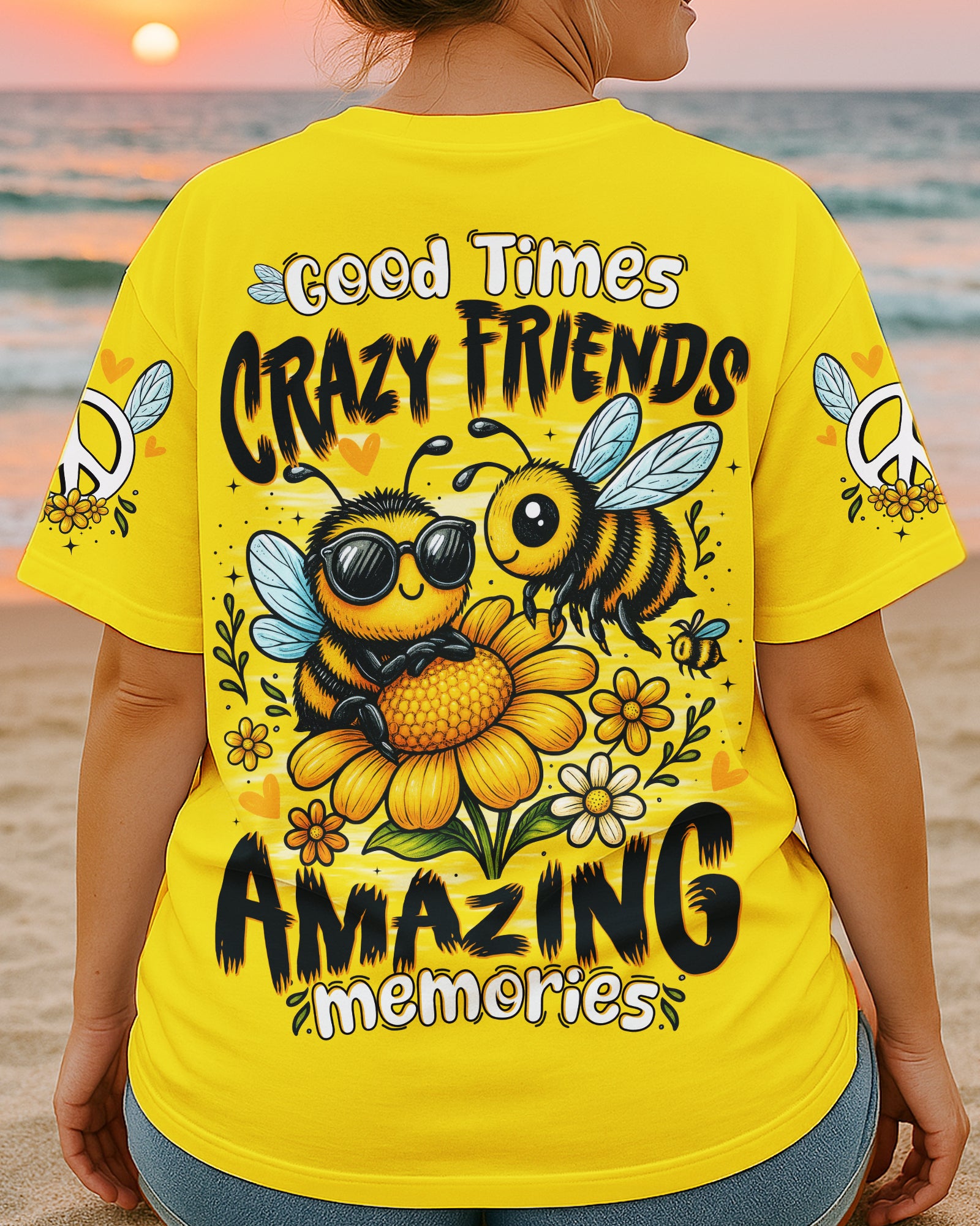 GOOD TIMES CRAZY FRIEND BEE ALL OVER PRINT - TYTD0406252