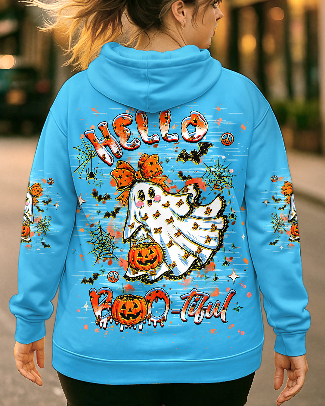HELLO BOOTIFUL HALLOWEEN ALL OVER PRINT - YHHG1408252