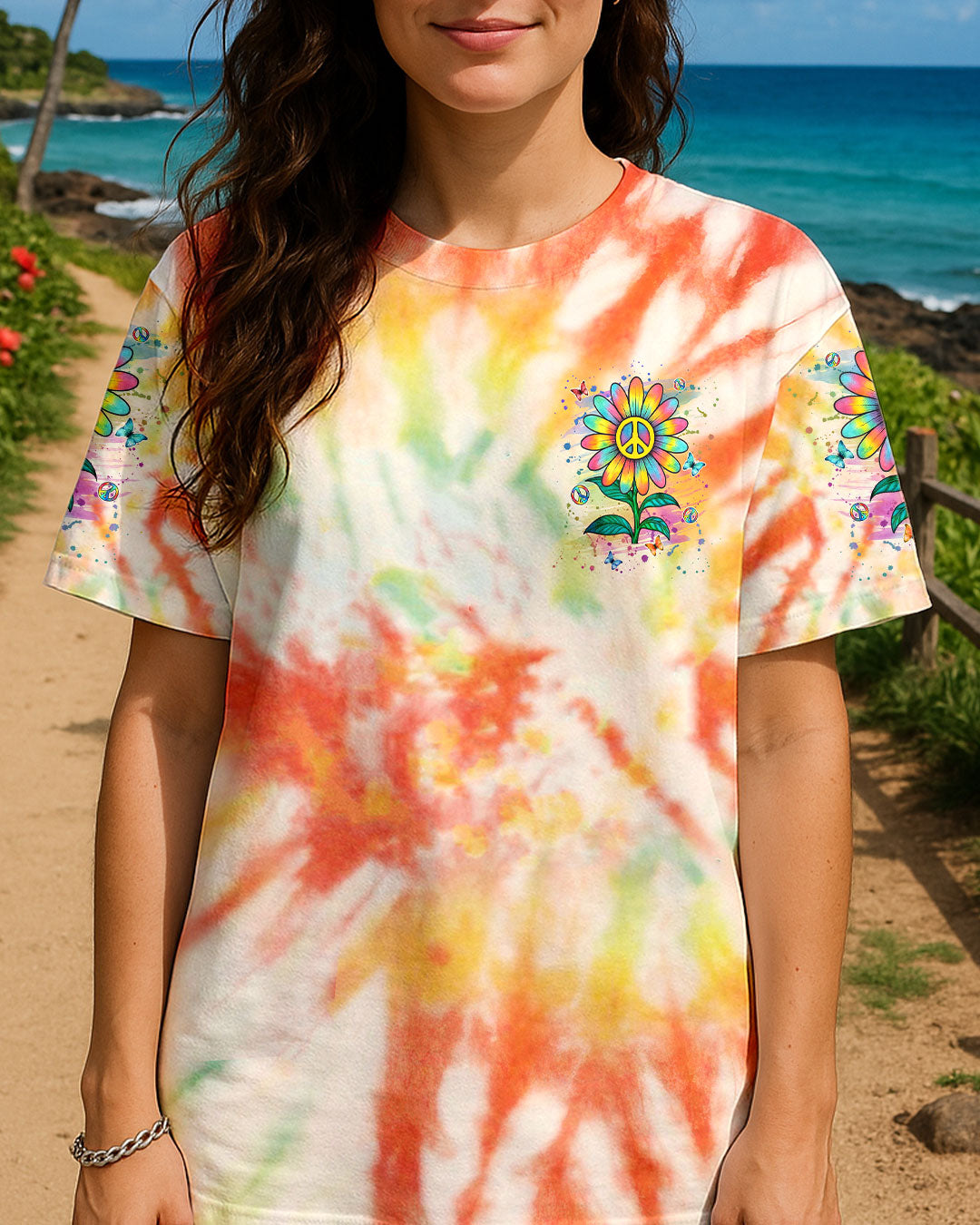 HIPPIE SOUL DAISY TIE DYE ALL OVER PRINT - YHLN1208252