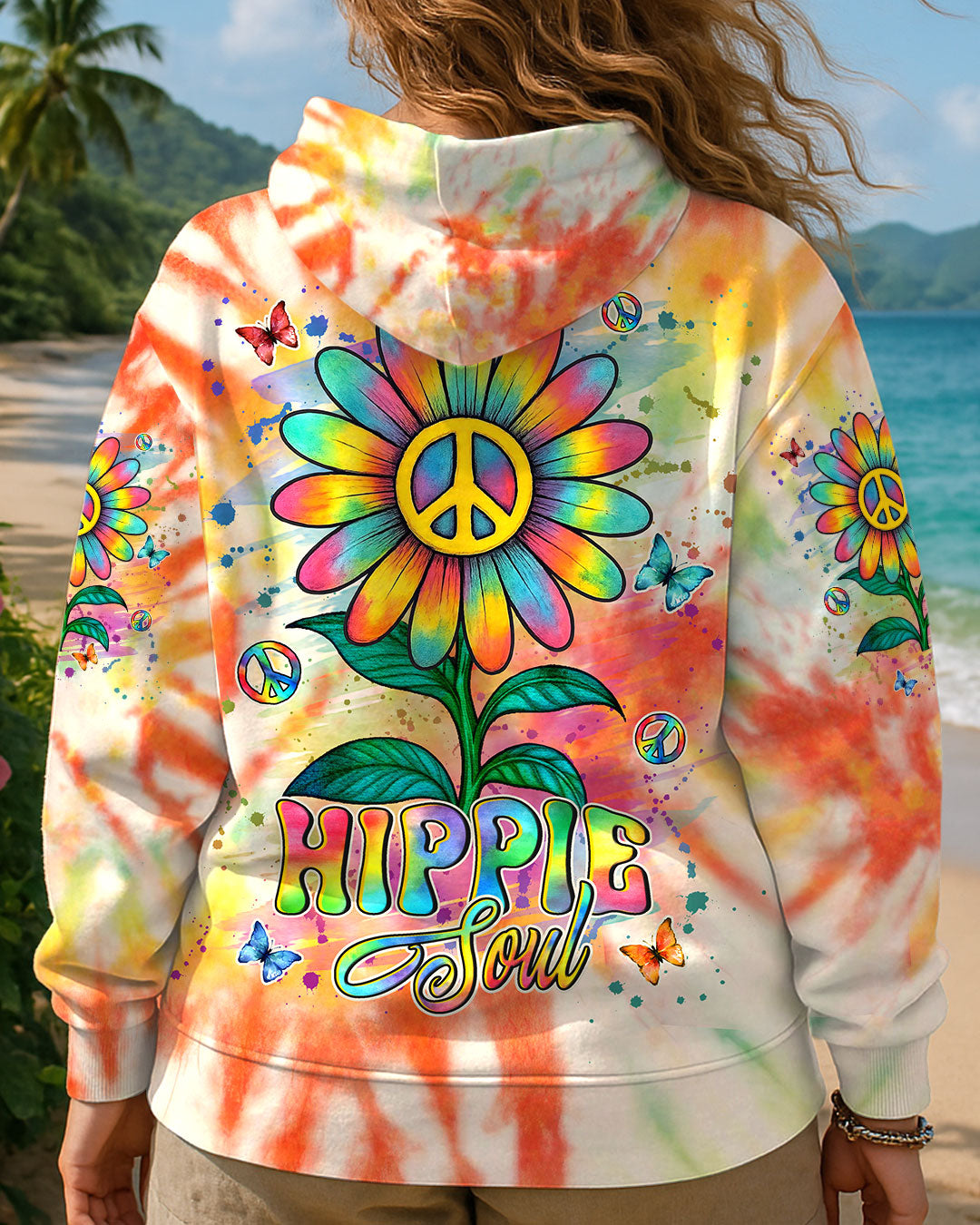 HIPPIE SOUL DAISY TIE DYE ALL OVER PRINT - YHLN1208252