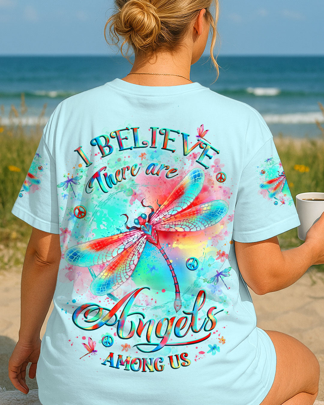 I BELIEVE THERE ARE ANGELS AMONG US ALL OVER PRINT - YHLT1607252
