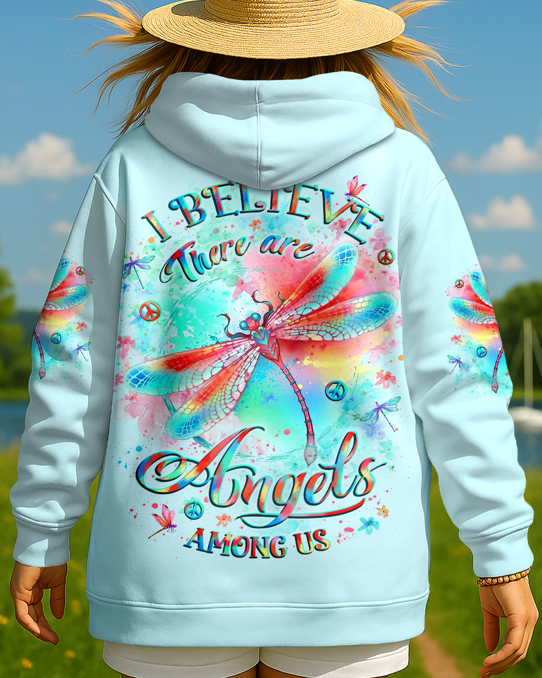 I BELIEVE THERE ARE ANGELS AMONG US ALL OVER PRINT - YHLT1607252