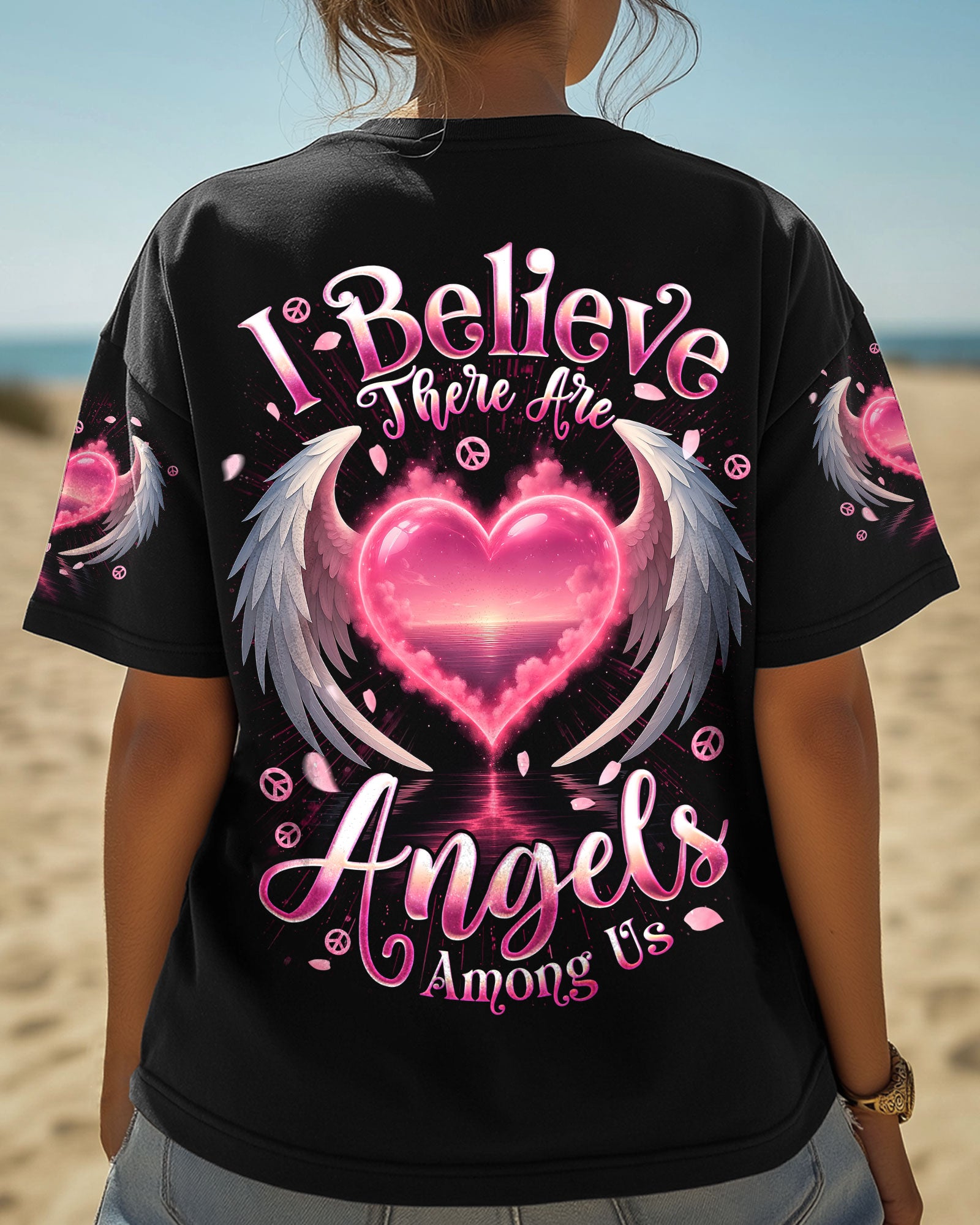 I BELIEVE THERE ARE ANGELS AMONG US WINGS ALL OVER PRINT - TYQY3105251
