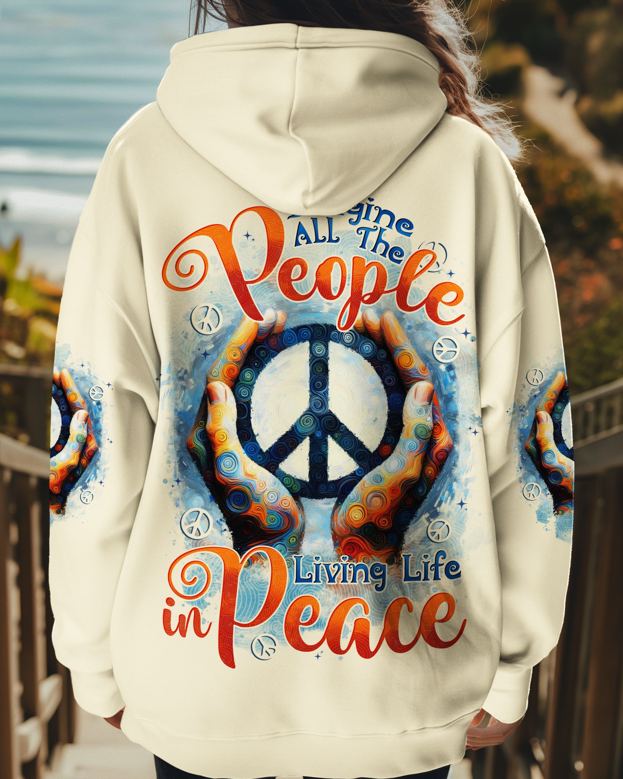 IMAGINE ALL THE PEOPLE LIVING LIFE IN PEACE ALL OVER PRINT - TYTD0506252