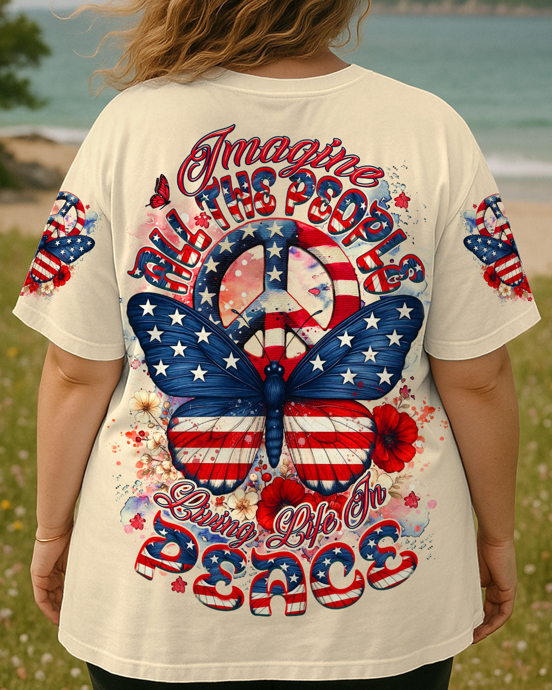IMAGINE ALL THE PEOPLE LIVING LIFE IN PEACE ALL OVER PRINT - YHDU2205252