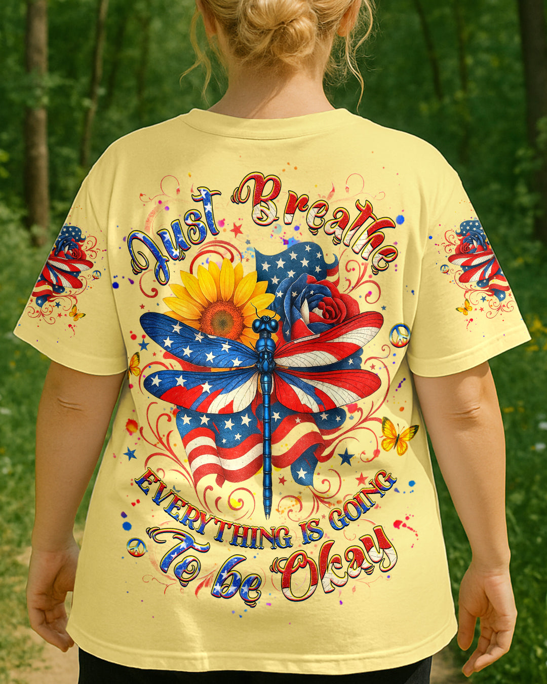 JUST BREATHE DRAGONFLY ALL OVER PRINT - YHHG2105253