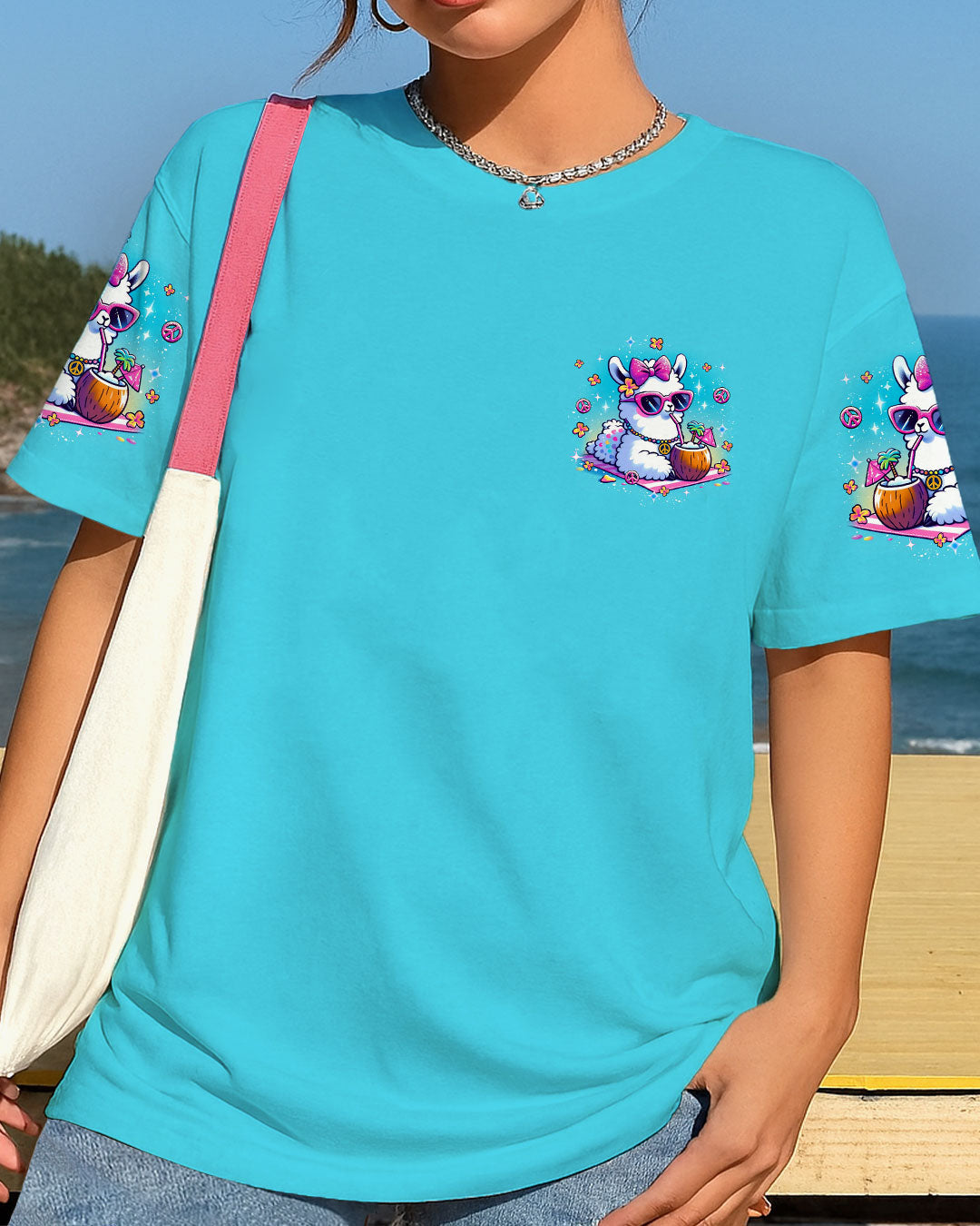 JUST BREATHE LLAMA ALL OVER PRINT - YHLT1508252