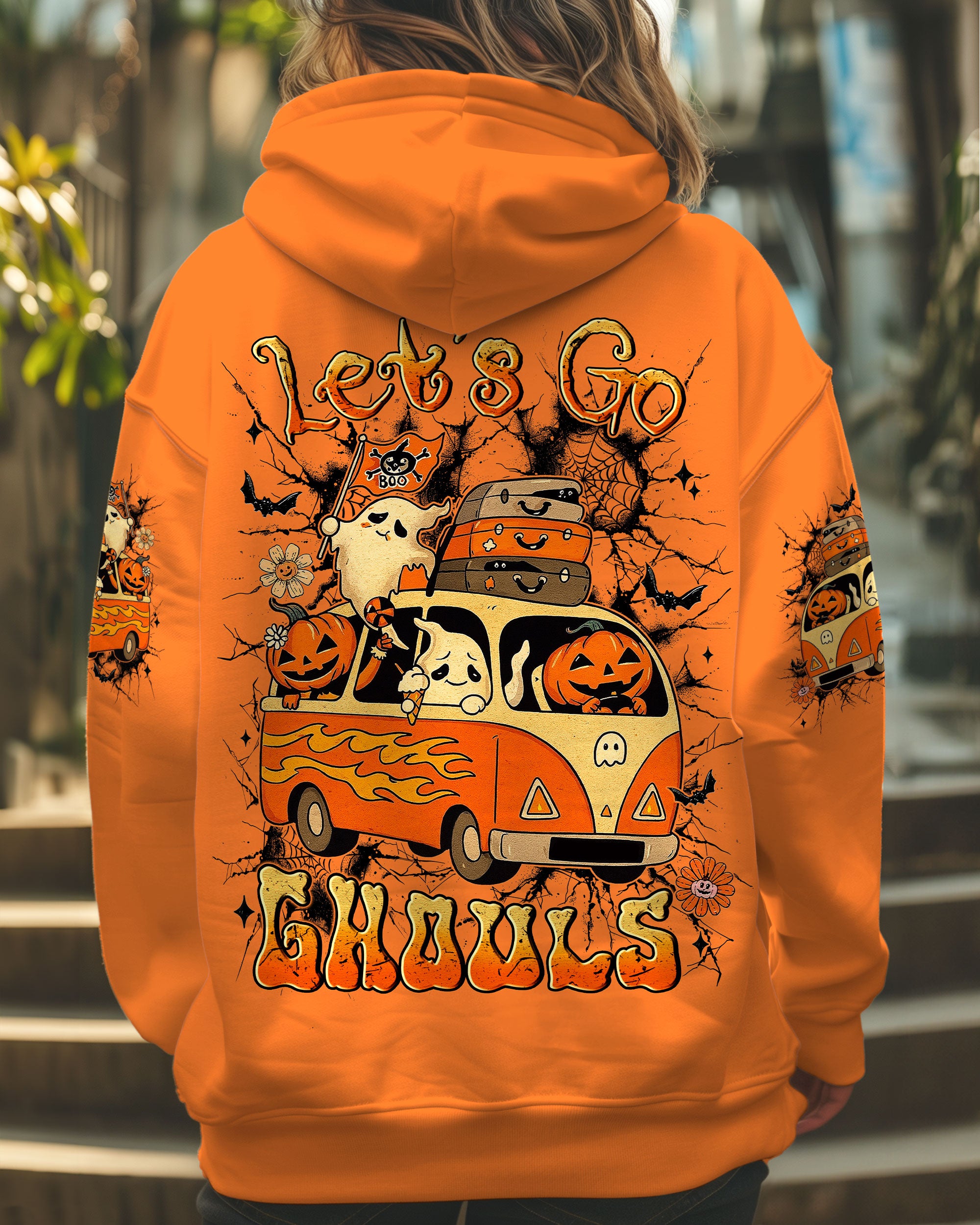 LET'S GO GHOULS BOO HALLOWEEN ALL OVER PRINT - YHLN0708253