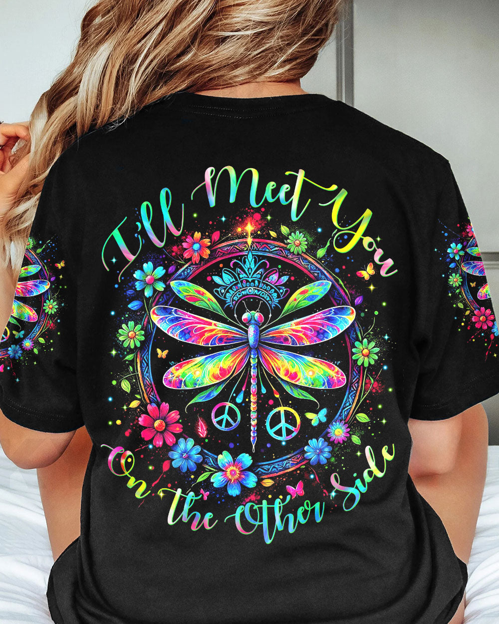 I'LL MEET YOU ON THE OTHER SIDE DRAGONFLY ALL OVER PRINT - TYTM1812231