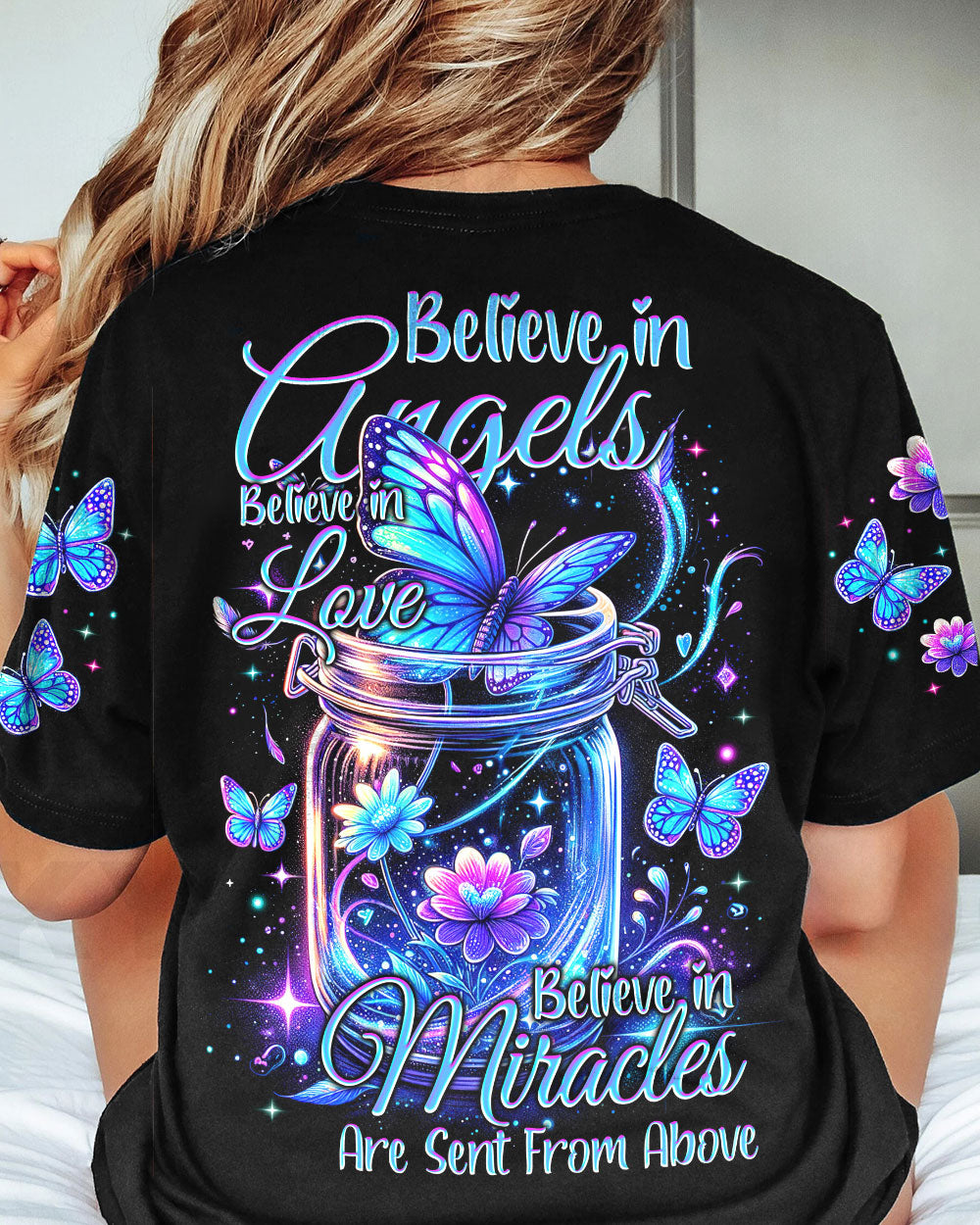BELIEVE IN ANGELS BUTTERFLIES ALL OVER PRINT - TYTM0602242