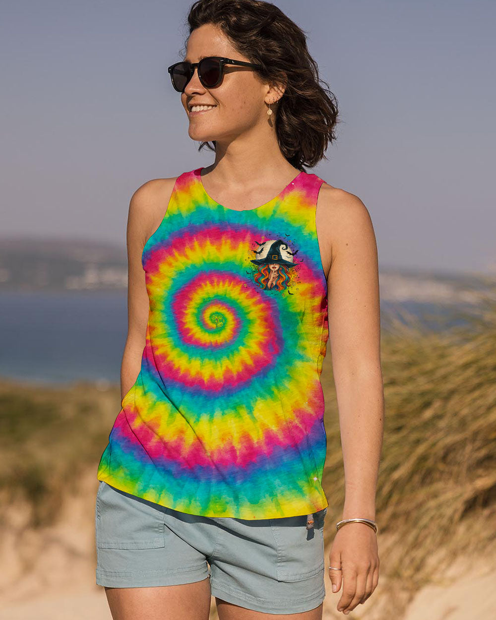 OLD HIPPIES WITCH HALLOWEEN TIE DYE ALL OVER PRINT - TYPQ3006251