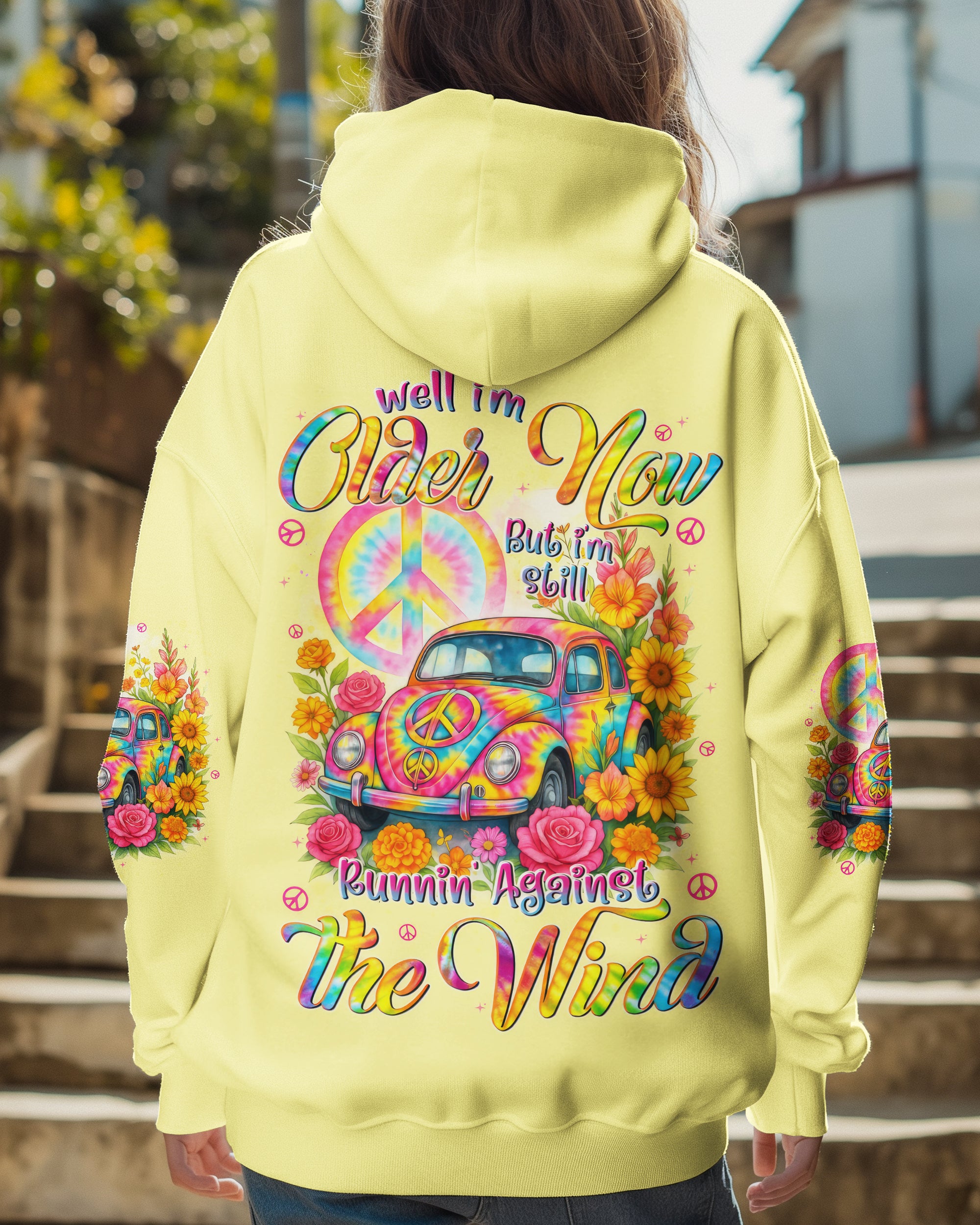 RUNNING AGAINST THE WIND CAR TIE DYE ALL OVER PRINT - TYTD1406252