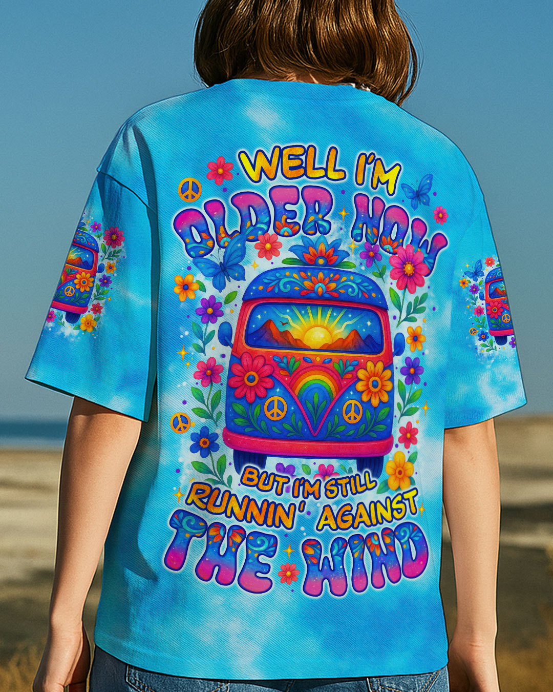 RUNNING AGAINST THE WIND CAR TIE DYE ALL OVER PRINT - TYTM1806253