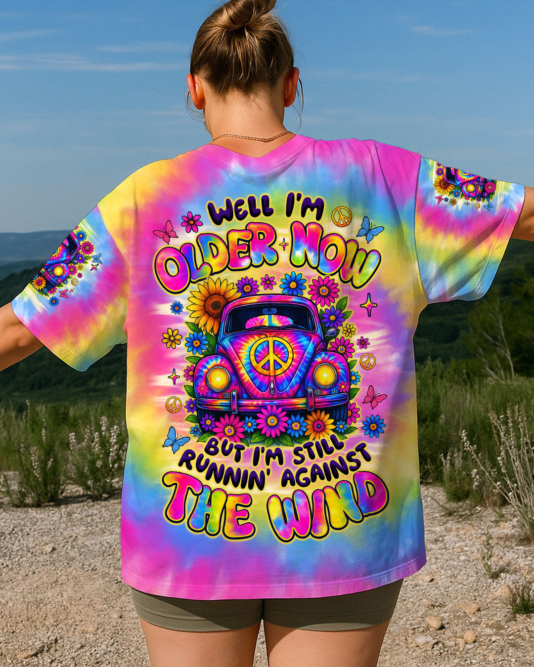 RUNNING AGAINST THE WIND TIE DYE ALL OVER PRINT - TYTM3006251
