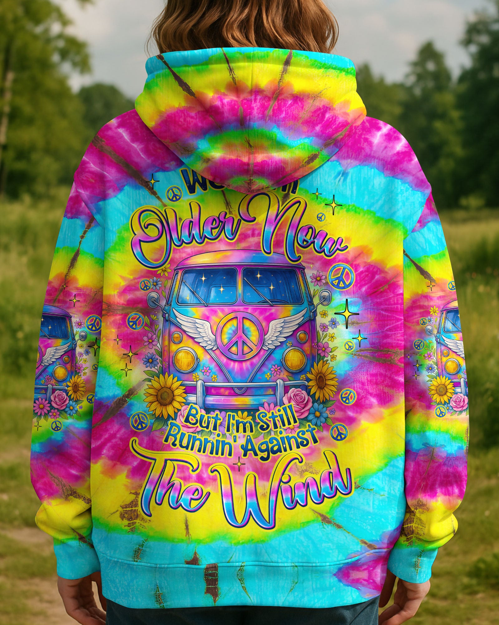 RUNNING AGAINST THE WIND TIE DYE ALL PVER PRINT - TYQY3006252