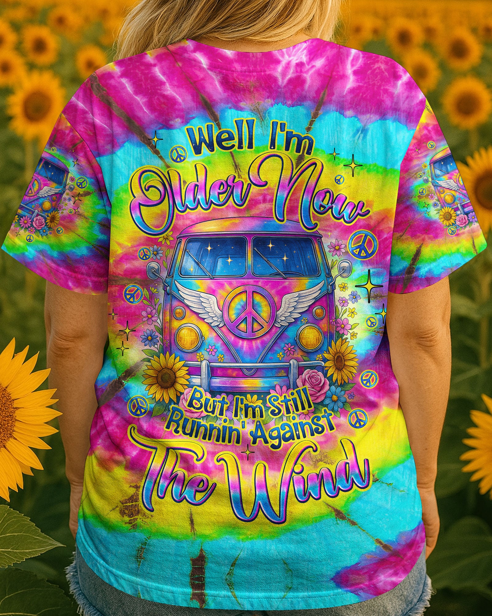RUNNING AGAINST THE WIND TIE DYE ALL PVER PRINT - TYQY3006252