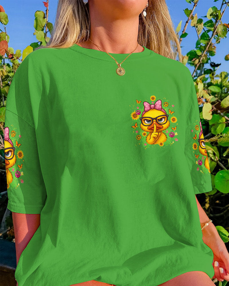 SHHH NO ONE CARES DUCK ALL OVER PRINT - YHLT2307252