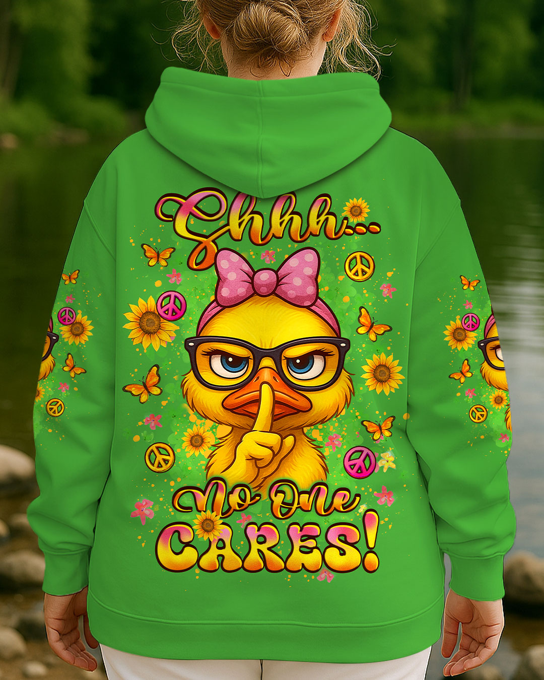 SHHH NO ONE CARES DUCK ALL OVER PRINT - YHLT2307252