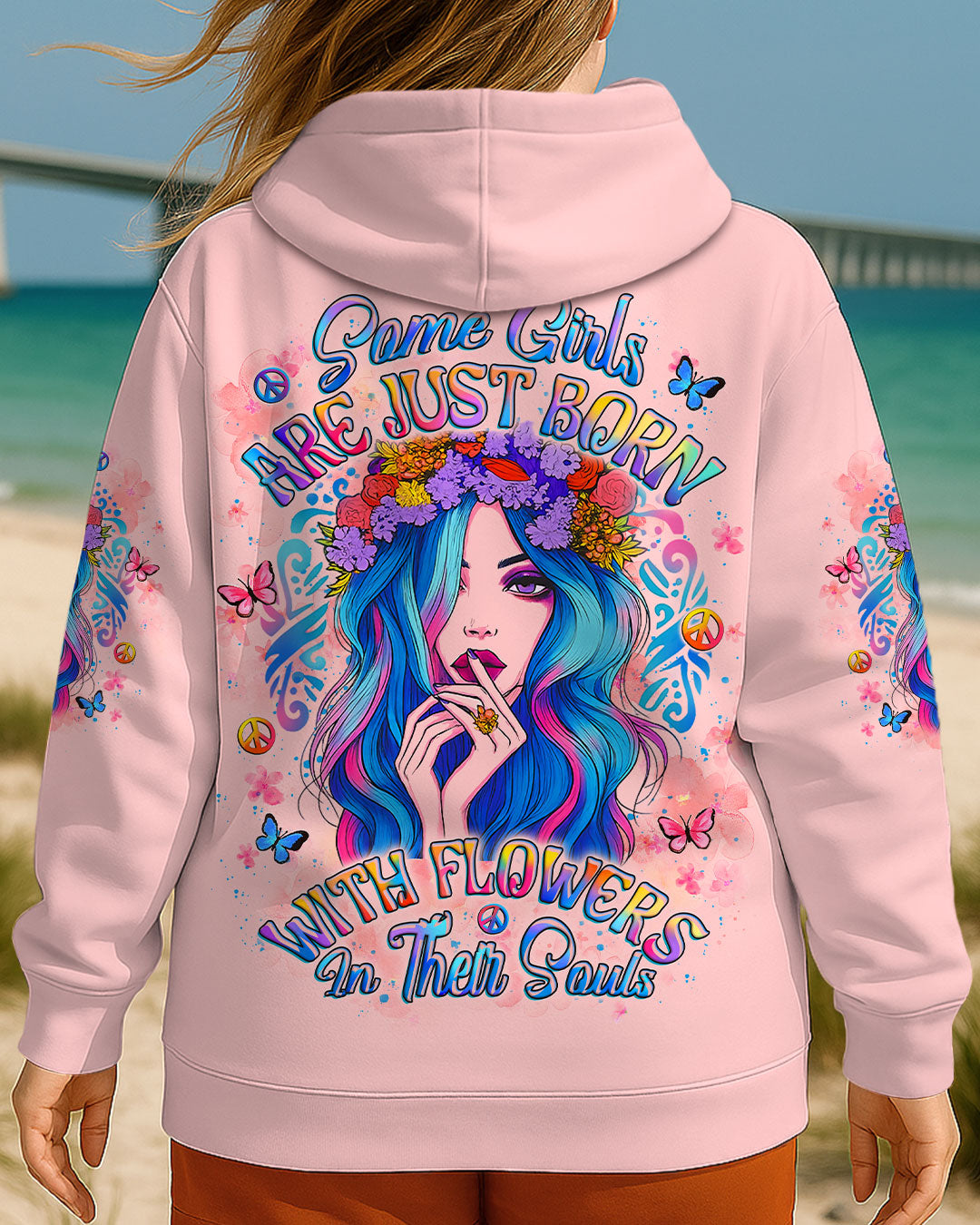 SOME GIRLS ARE JUST BORN WITH FLOWERS ALL OVER PRINT - YHLT2706254
