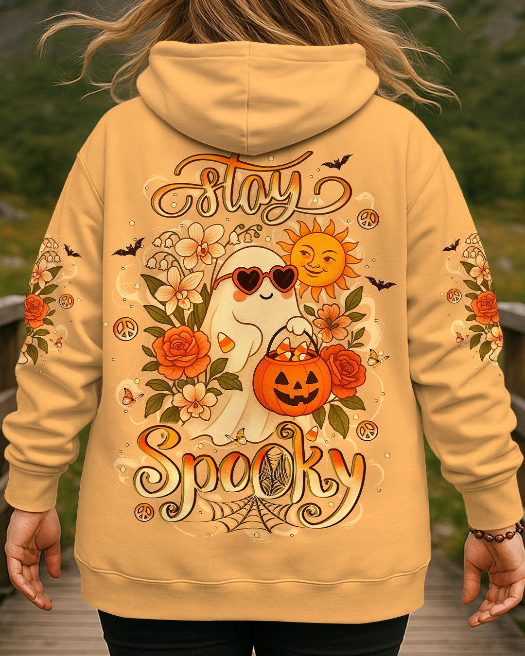 STAY SPOOKY BOO HALLOWEEN ALL OVER PRINT - YHLT2407251