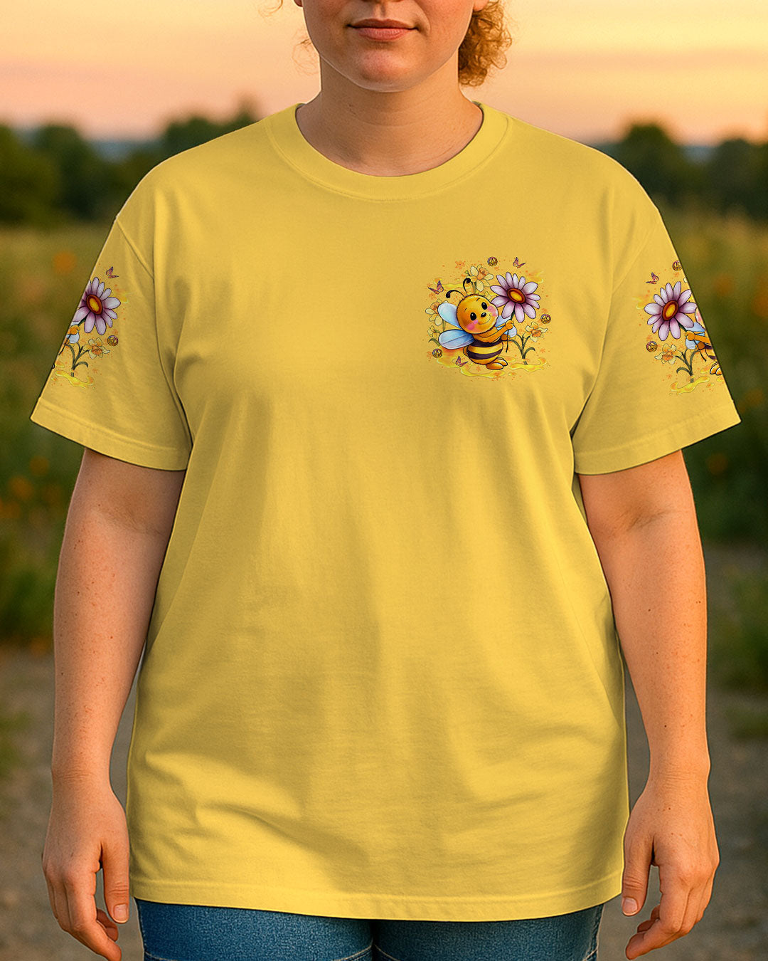 STAY WILD FLOWER CHILD BEE ALL OVER PRINT - YHLT1407252
