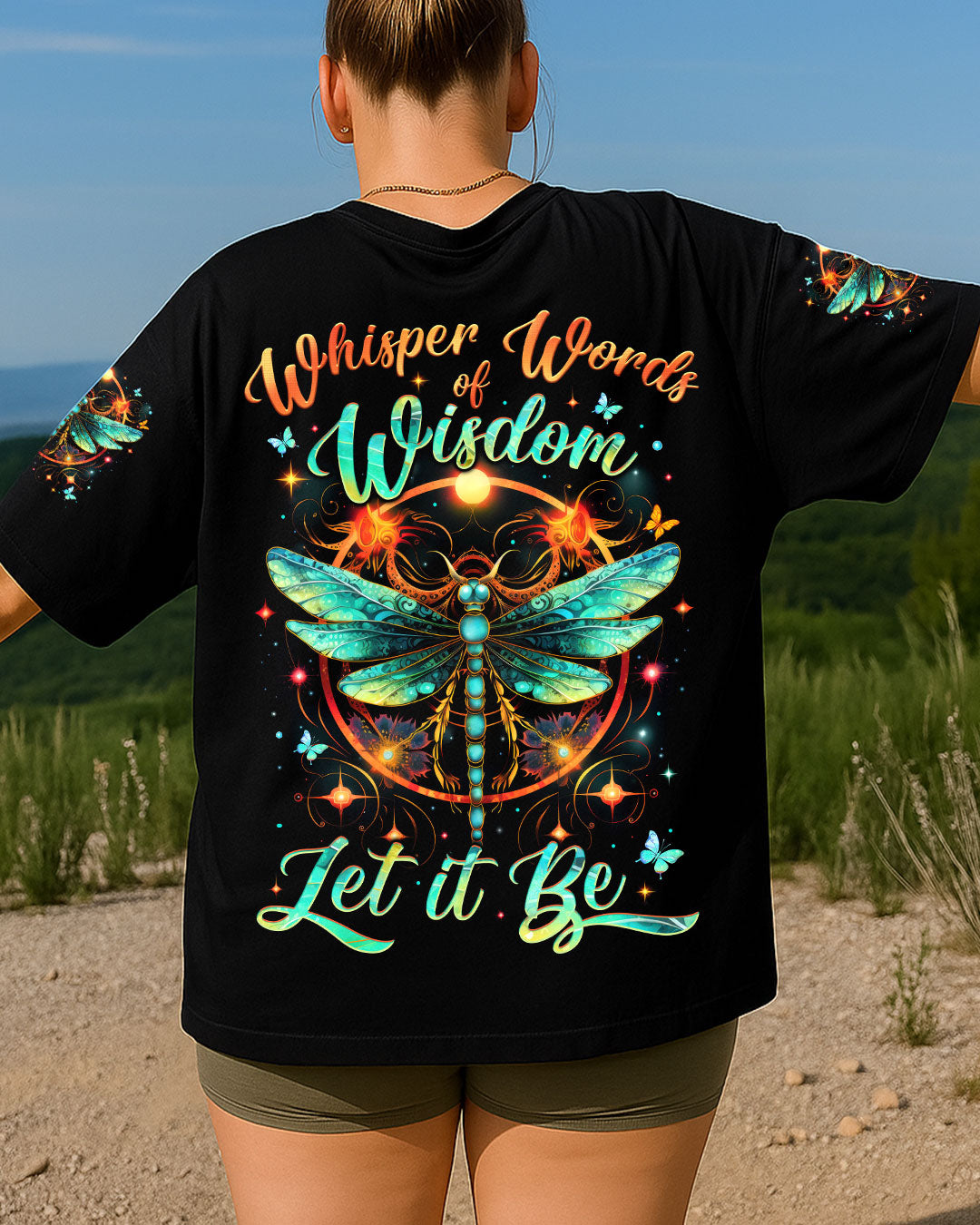 WHISPER WORDS OF WISDOM LET IT BE DRAGONFLY ALL OVER PRINT - TYTM0506254