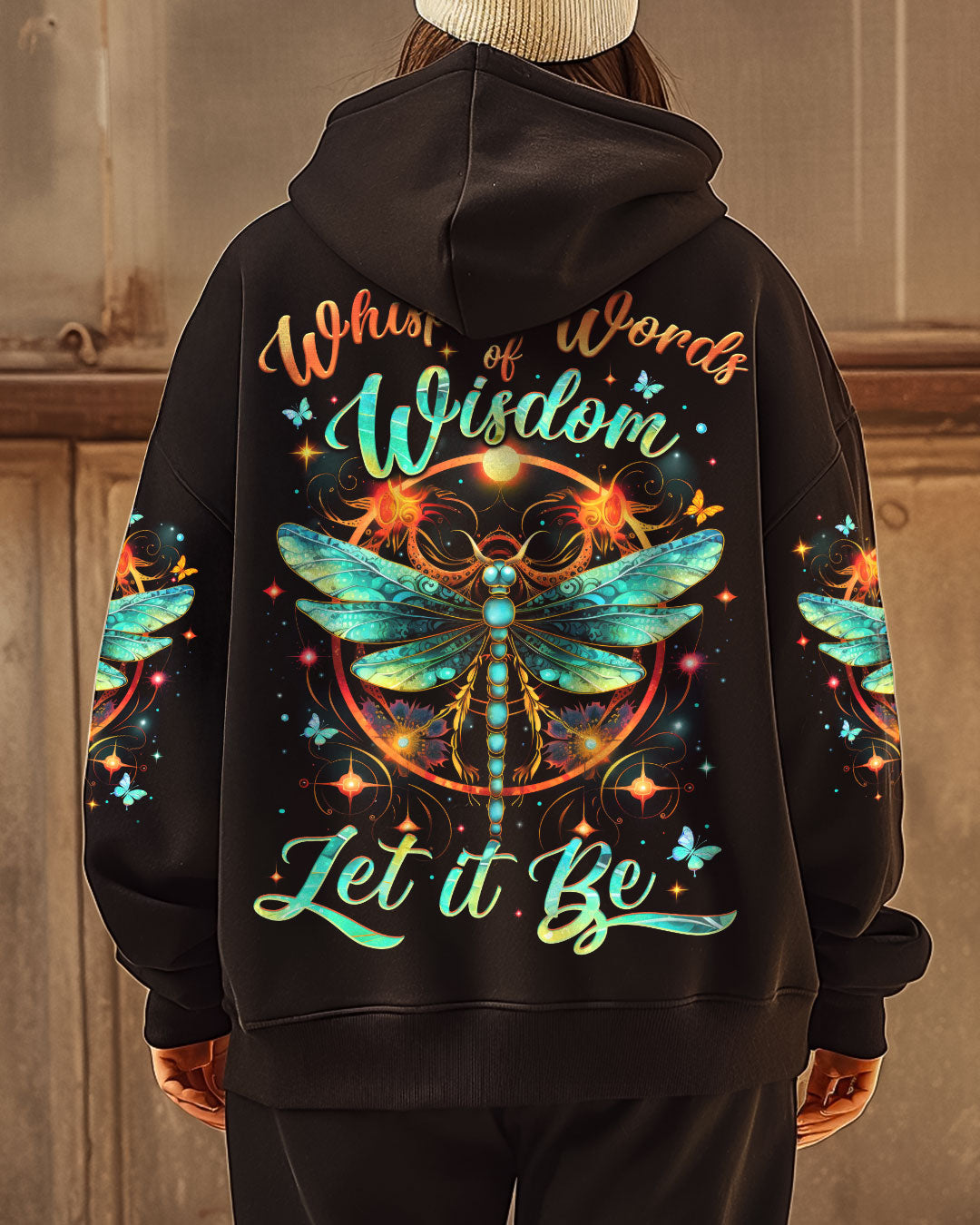 WHISPER WORDS OF WISDOM LET IT BE DRAGONFLY ALL OVER PRINT - TYTM0506254
