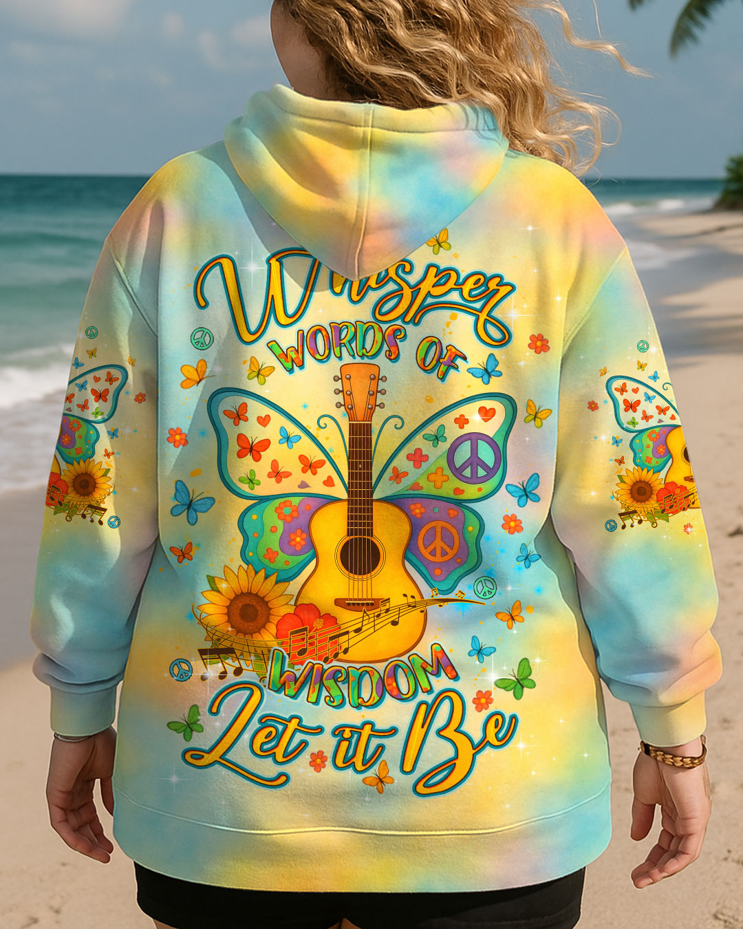 WHISPER WORDS OF WISDOM GUITAR ALL OVER PRINT - YHDU0107252